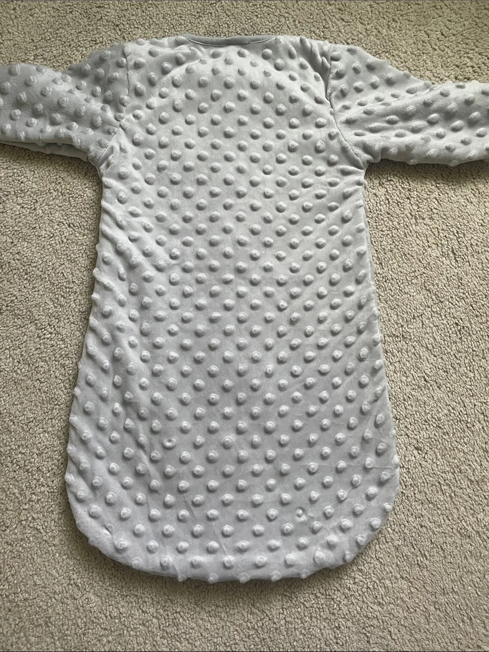 Baby Light Gray Dino Sleep Sack Pajamas